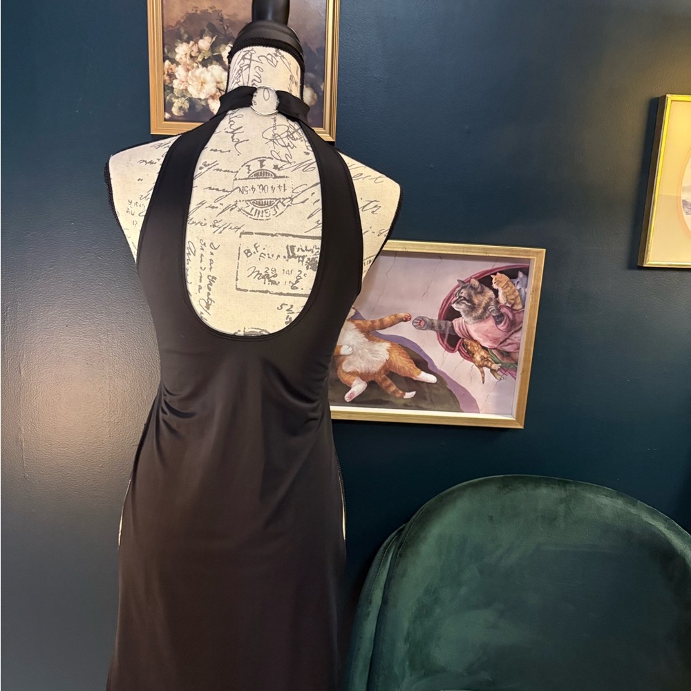 Chic Black Backless Dress - Picture 3 of 7
